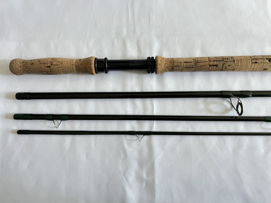 Zweihandfliegnrute Temple fork Outfitters, Lefty Kreh Signatur Spey, IM6, Graphite, 4tlg., 14.0", #8/9, Futteral, Gebrauchsspuren, Transportlänge 1130mm