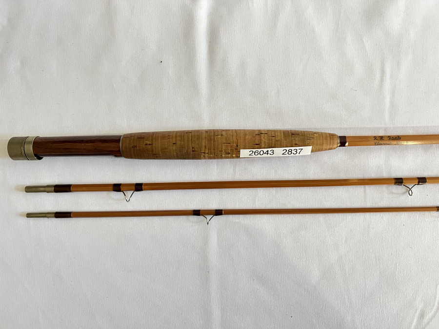 Gespliesste Fliegenrute, R.H. Raab Classic No. 4, 3tlg., 233cm, #4/5, Hülsenstopfen, ohne Futteral, Transportlänge 830mm