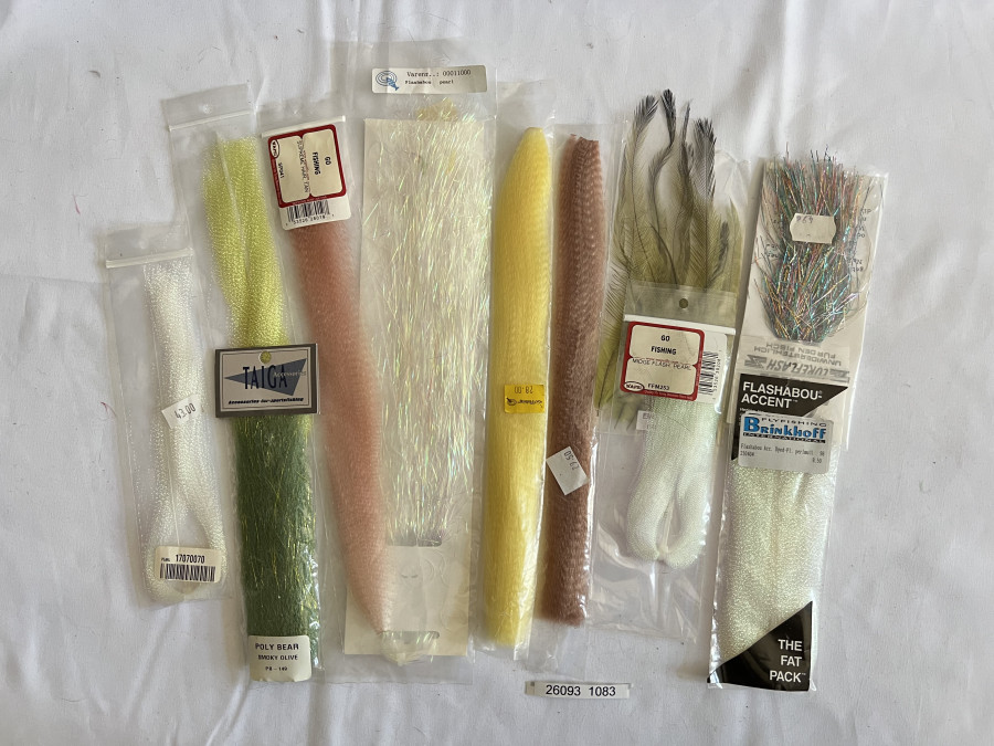 Bindematerial, Lure Flash, Supreme Haar, Cristal Flash, Flashabou Accent, Konvolut