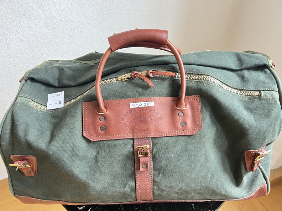 Reisetasche Orvis, Leder / Canvas, 600x400x400mm, Gebrauchsspuren