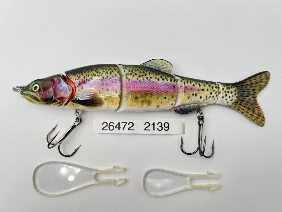 Huchen Wobbler, Regenbogenforelle, auswechselbare Schaufel, 160mm lang, 40 Gramm