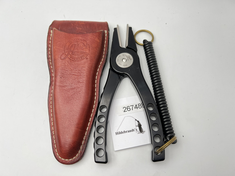 Abel Zange, schwarz, 165mm lang, Lederholster, sehr guter Zustand