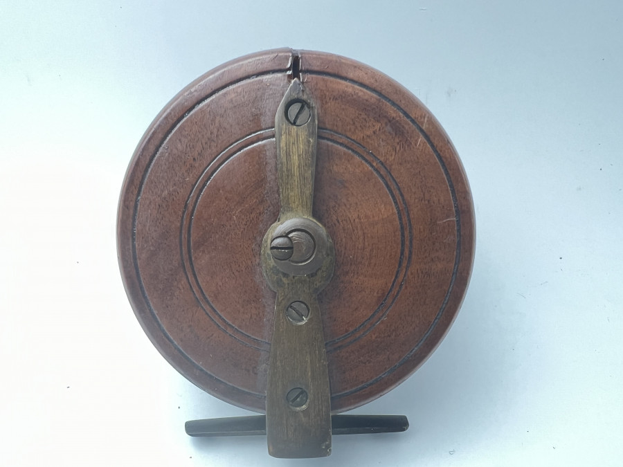 Holzrolle, Rollendurchmesser 100mm, Rollenbreite 50mm, Riss am Gehäuse, Gebrauchsspuren