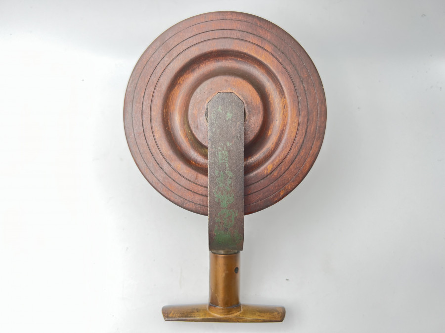 Holzrolle, Wendevorrichtung, Rollendurchmesser 115mm, Rollenbreite 45mm, interessantes Sammlerstück