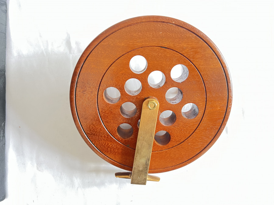 Holzrolle, Seareel, Made in England, Rollendurchmesser 240mm, Rollenbreite 45mm, schönes Vitrinenstück