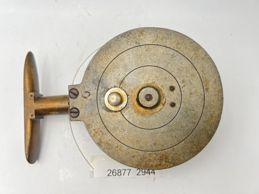 Vintage Wenderolle, ausschaltbare Knarre, Rollendurchmesser 95mm, Rollenbreite 35mm, Gebrauchsspuren