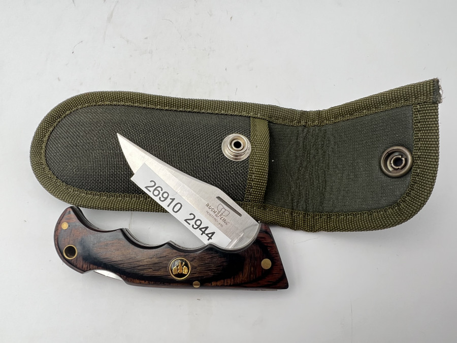 Taschen Klappmesser, Bush Line, rostfrei, Gesamtlänge 180mm, Klingenlänge 80mm, Coduraholster, neu