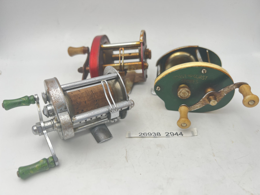 Konvolut von 3 Multirollen, mit einem Goldton aus Nikotin und Teer überzogen, Gebrauchsspuren