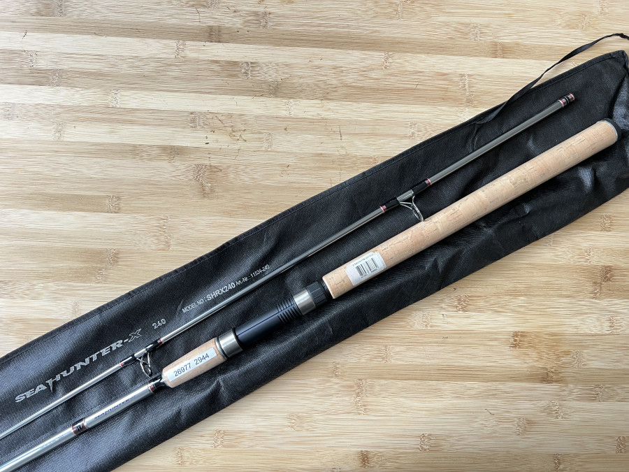 Spinnrute, Daiwa, Seahunter X, 2tlg., 2,40m, WG 100-200g, neu im Futteral, Transportlänge 1300mm