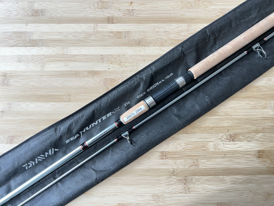 Spinnrute, Daiwa, Seahunter X, Model No. SHRX270-AD, 2tlg., 2,70m WG 100-200g, neu im Futteral, Transportlänge 1450mm