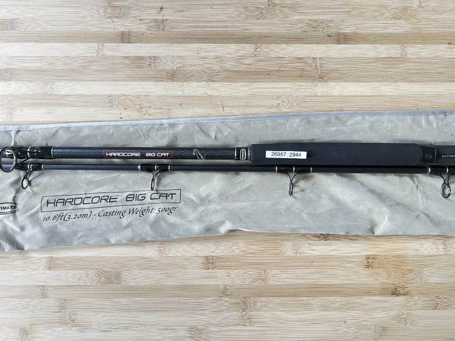 Wallerrute, Ultimate Hardcore Big Cat, 2tlg., 3,20m, WG 500gr, neu im Futteral, Transportlänge 1650mm