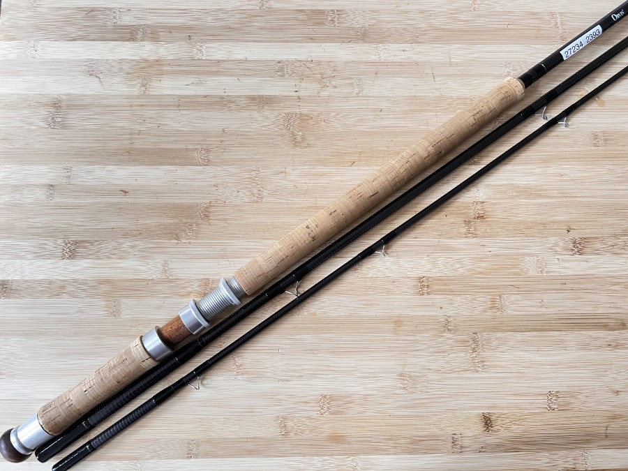 Zweihandfliegenrute, Orvis, HLS Graphite, 3tlg., 15", #11, Futteral, Cordura Transportrohr, sehr guter Zustand, Transportlänge 1620mm