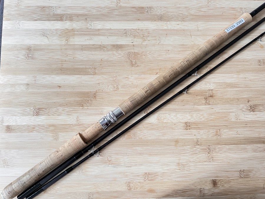 Zweihandfliegenrute, Orvis, Salmon, 3tlg., 13 1/2", #9, Futteral, Alu Transportrohr, Gebrauchsspuren, Transportlänge 1420mm