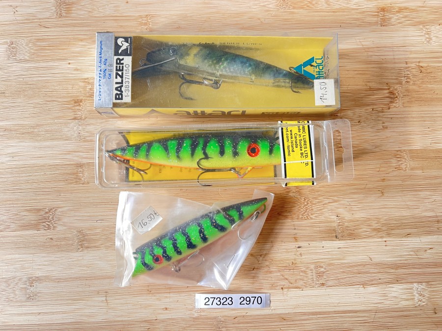 Kunstköder, Candaian Wiggler No. M39, Plopper 13cm, Schaumstoffkoppe 10cm, neu