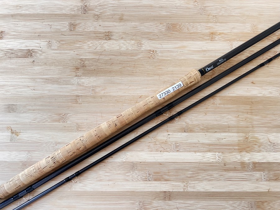 Zweihandfliegenrute, Orvis HLS Graphite Fly Rod, 3 tlg., 15", #DT 11, Futteral, Alu Transportrohr, Gebrauchsspuren, Transportlänge 1580mm