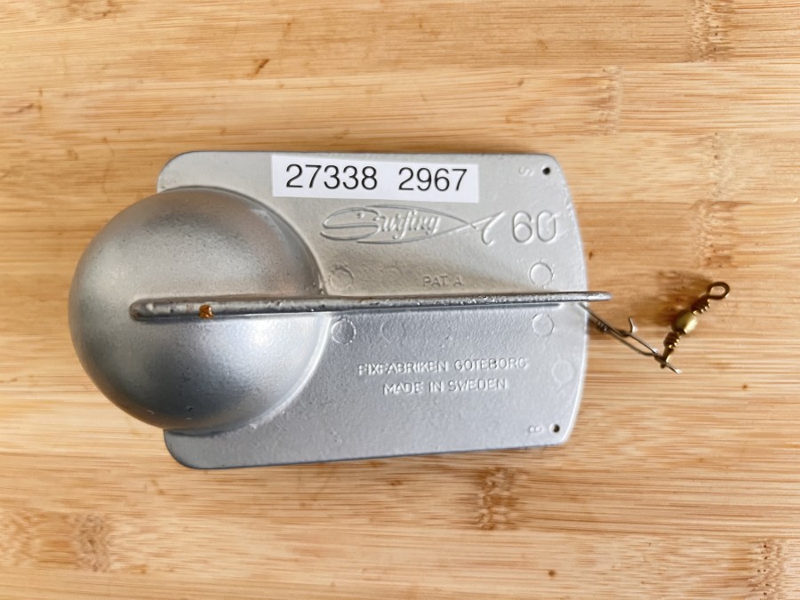 Schleppgewicht, Surfing 60, Fixfabriken Göteborg, Made in Sweden, Länge 130mm, Gewicht 300 Gramm, neu