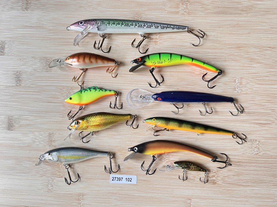 10 Wobbler, Turus Ukko, Rapala und andere, neu und gebraucht