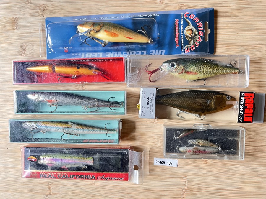 10 Wobbler, Rapala, Salto, neu und gebraucht
