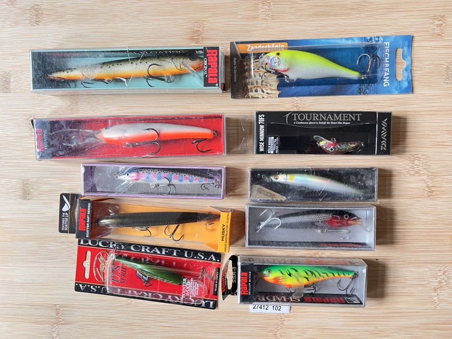 10 Wobbler, Daiwa, Fisch&Fang, Lucky Craft, Rapala, neu und gebraucht