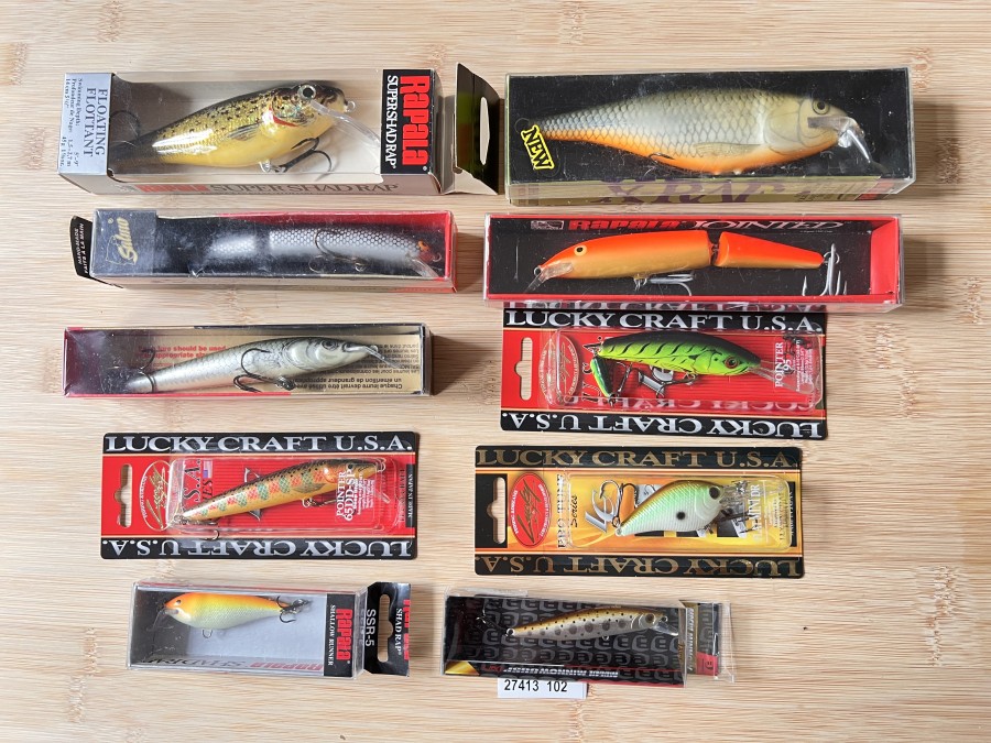 10 Wobbler, Rapala, Lucky Craft, neu und gebraucht