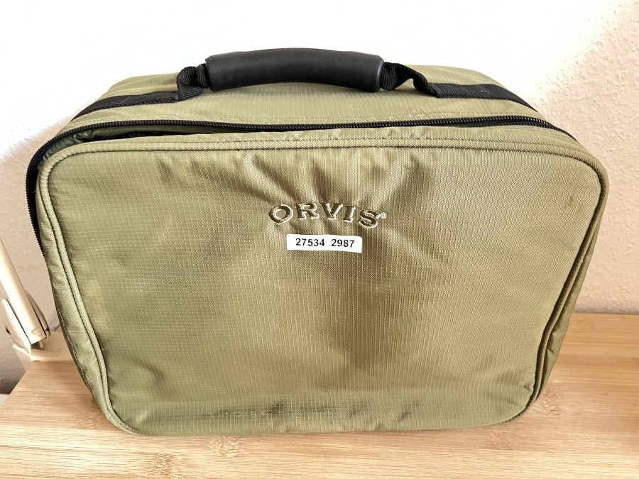 Rollentasche, Orvis, oliv, 350x250x260mm, guter Zustand