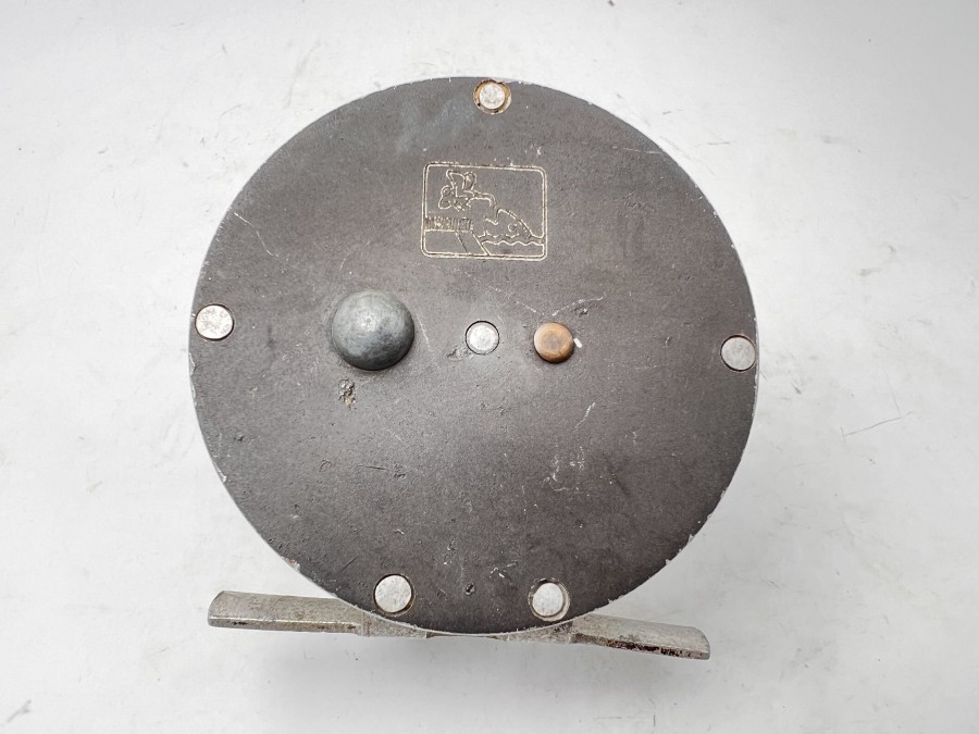 Vintage Grundrolle, Alu, Seitenteile schwarz, Rollendurchmesser 65mm, Rollenbreite 35mm, Gebrauchsspuren