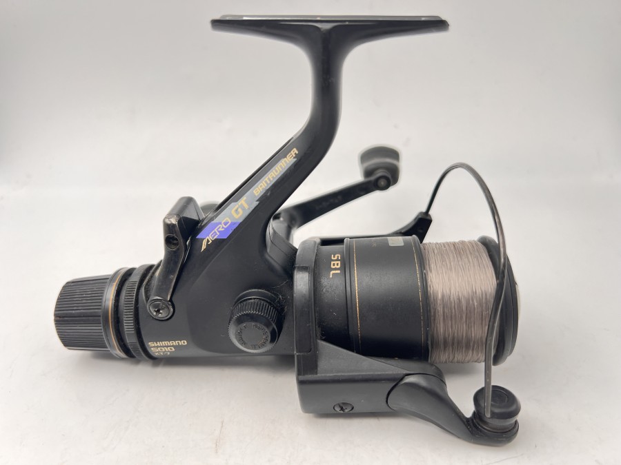 Stationärrolle, Shimano Baitrunner Aero GT 5010, mit Monofiler Schnur, guter Zustand