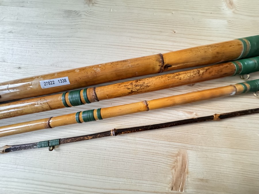 Matchrute, Bambus, 4tlg., 5,20m, Gewicht 520 Gramm, schönes Dekorationsstück, Transportlänge 1600mm