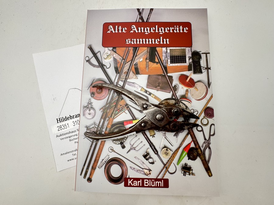 Alte Angelgeräte sammeln, Karl Blüml, Spezialzange zum befestigen und lösen von Bleischrot, gemarkt Berners Patent 6. Mai 1890