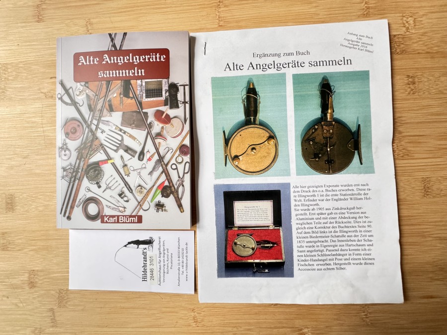 Alte Angelgeräte sammeln, Karl Blüml und Ergänzung zum Buch Alte Angelgeräte sammeln