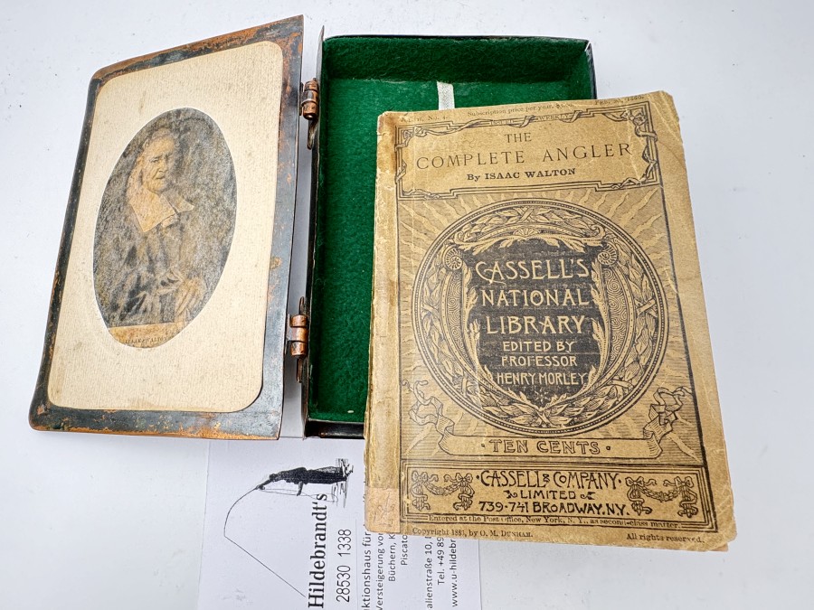 The Complete Angler by Isaac Walton, Cassell´s National Library edited by Professor Henry Morley, 1883, in Kupferbox