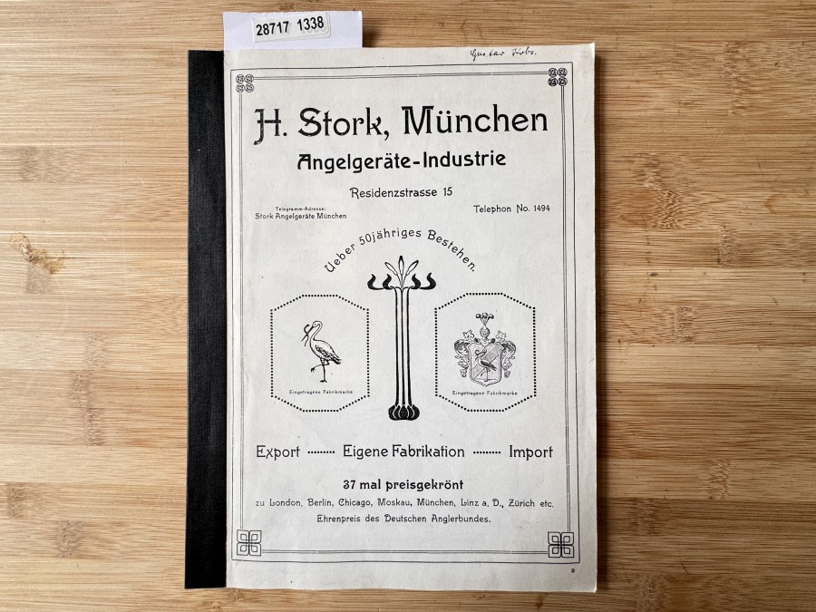 H. Stork, München, Angelgeräte-Industrie, Über 50jähriges Bestehen