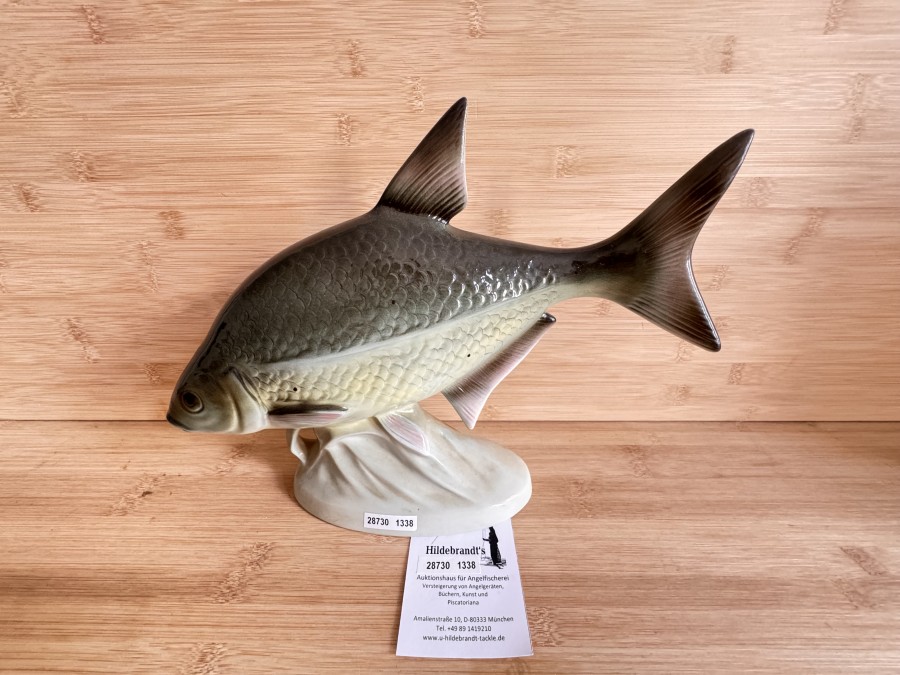 Fischfigur, Royal Dux Bohemia, Porzellan, 33x26cm
