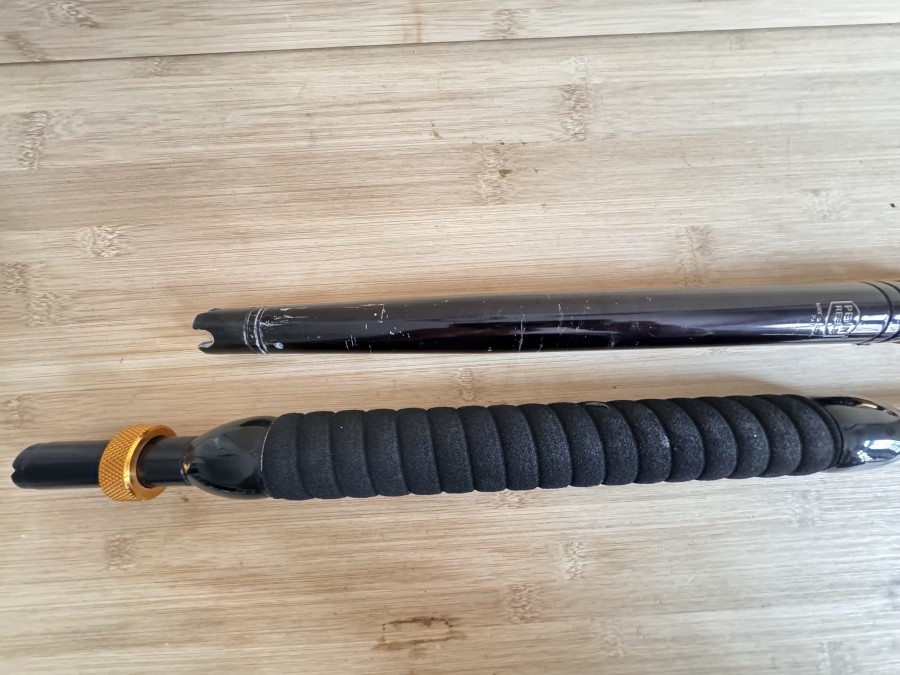 Big Game Meeresrute, Penn International II, Made in USA, 1040 Graphite composite, Igfa 30-50 lb Class (16-24K), Straight Butt, Futteral Gebrauchsspuren