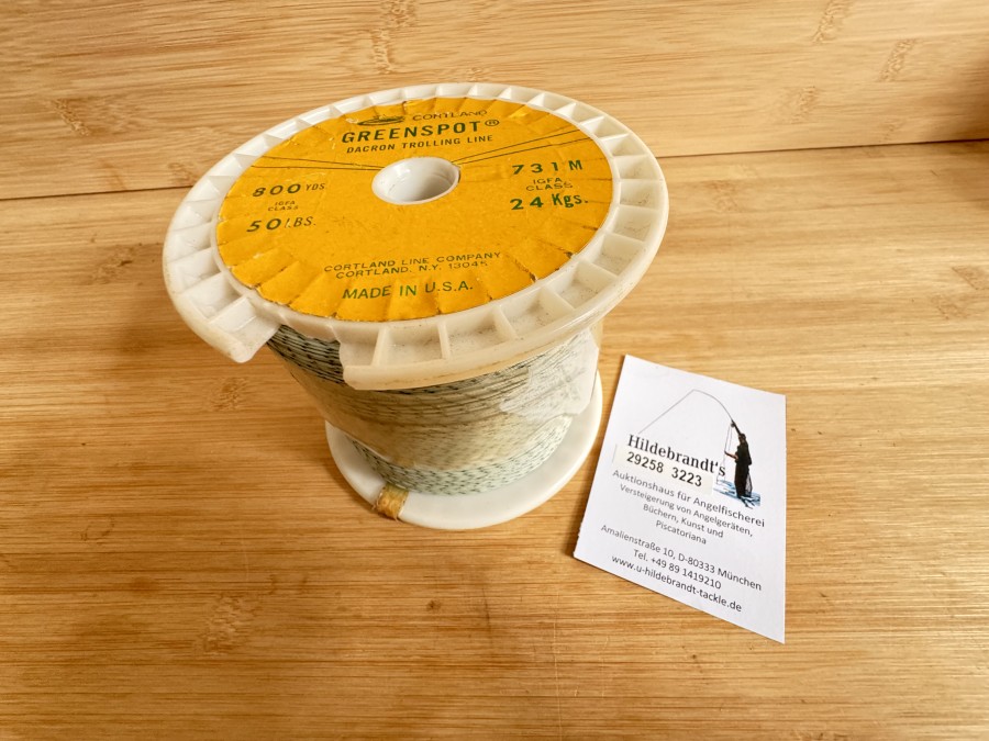 Dacron Trolling Line, Cortland, Greenspot, Igfa Class 50 lbs/24 kg, ca. 600m
