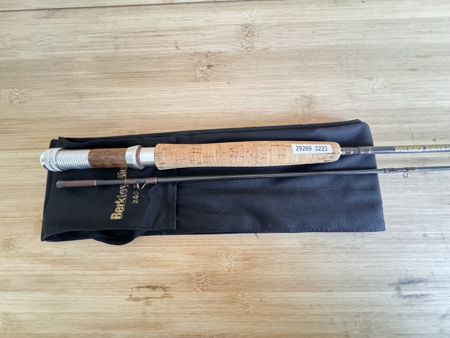Fliegenrute, Berkley Bionix, 100% High Energy Graphite X40-8.6" #7, After Line No. 7, 100 G.C.R, 2tlg., Gewicht 100g, Futteral, Gebrauchsspuren, Transportlänge 1350mm
