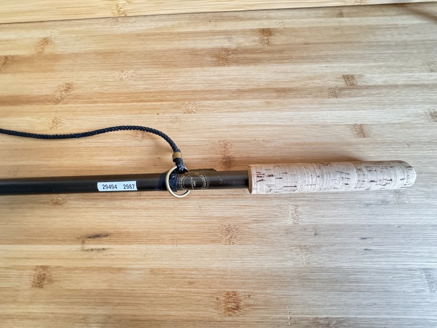 Watstock, DMA Danish Model Art, Ole Jörgensen Design, Made in Danmark, Aluminium, Korkgriff, Länge 1480mm, Gewicht 695g, Gewicht nach unten verlagert, Gebrauchsspuren, ein toller Watstock