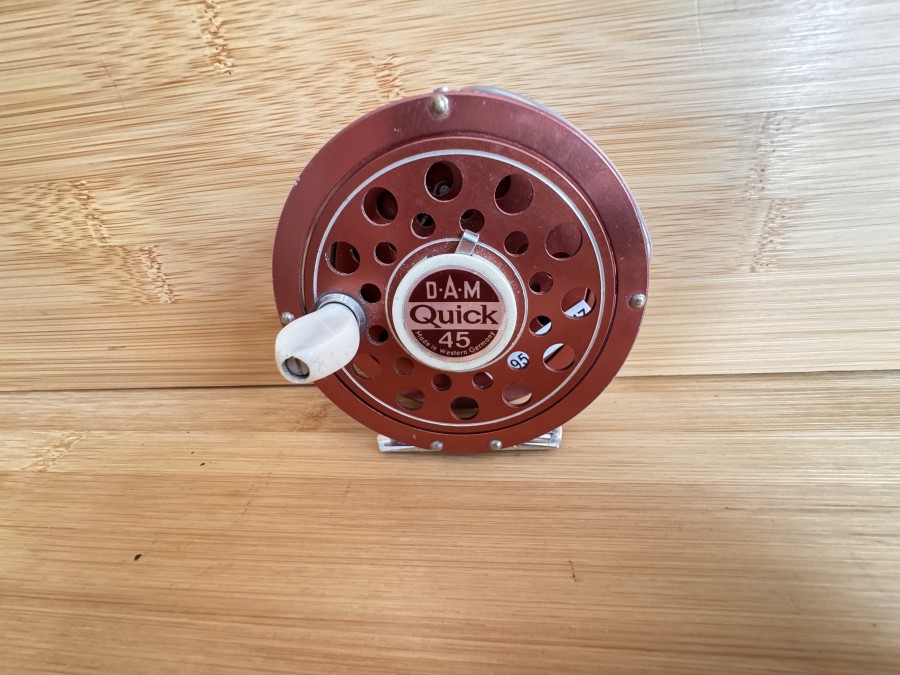 Fliegenrolle, DAM, Quick 45, Made in Western Germany, #6/7, Gewicht 177g, Rollendurchmesser 90mm, Rollenbreite 29mm, Gebrauchsspuren