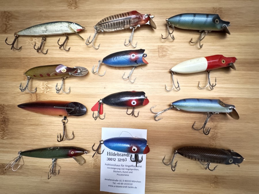 ABU Wobbler, 12 verschiedene alter Köder, Sweden, in Box, Hilo´s, Killer, Kynoch, Cello, in ordentlichem Zustand