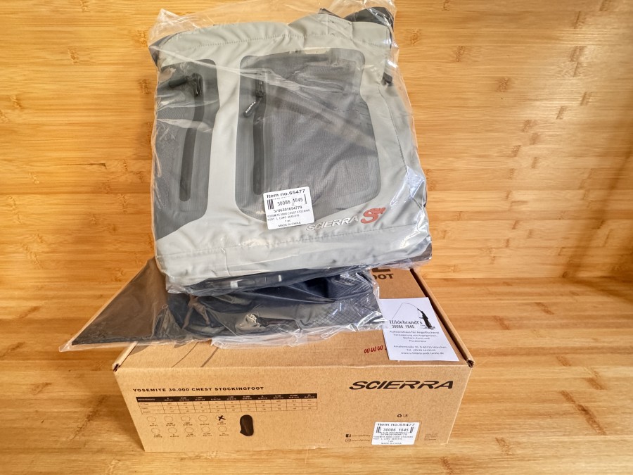 Wathose, Scierra, Yosemite 30.000 Chest Stockingfoot, Grösse L Long 44/45-9/10, neu im Karton