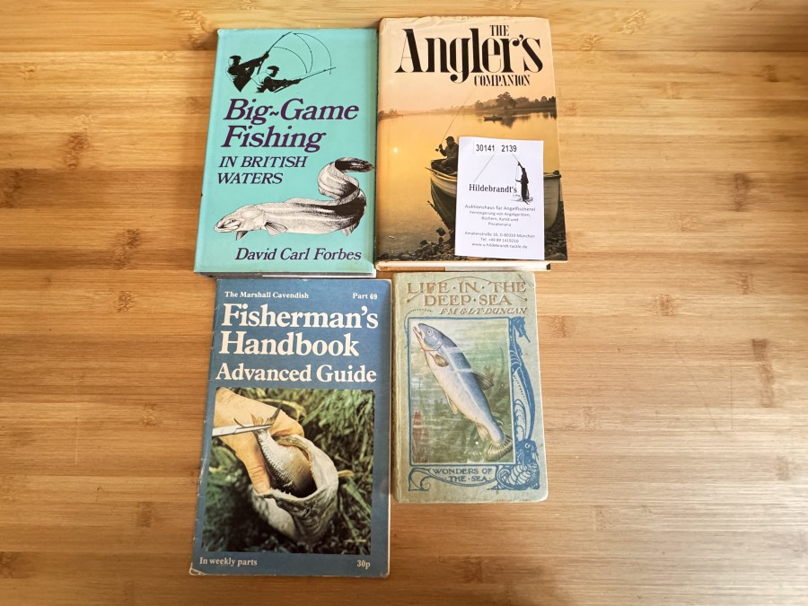 Big-Game Fishing in British Waters, David Carl Forbes, The Angler´s Companion, The Lore of Fishing, Brian Murphy, 1978, Fisherman's Handbook Advanced Guide, Marshall Cavendish, Life in the Deeps, F.M & lt Dugan