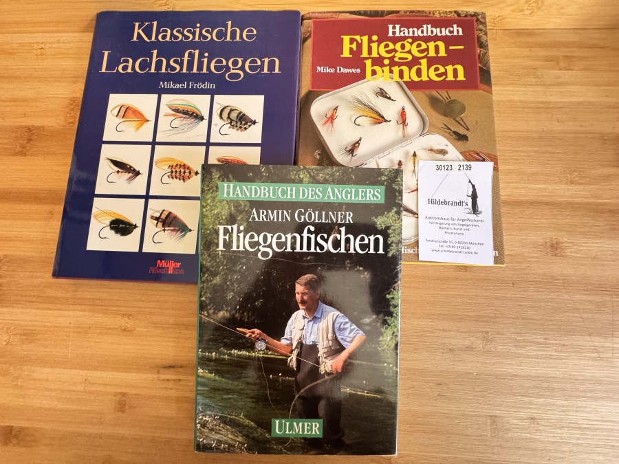 Klassische Lachsfliegen, Mikael Frödin, 1991, Handbuch Fliegenbinden, Mike Dawes, 1985, Handbuch des Anglers Fliegenfischen, Armin Göllner, 1991