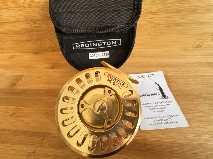 Lachsfliegenrolle, Redington, ML 9/10, gutes Bremssystem, Linkshand, Gewicht 140g, mit Backing, Canvas Rollentasche, minimale Gebrauchsspuren
