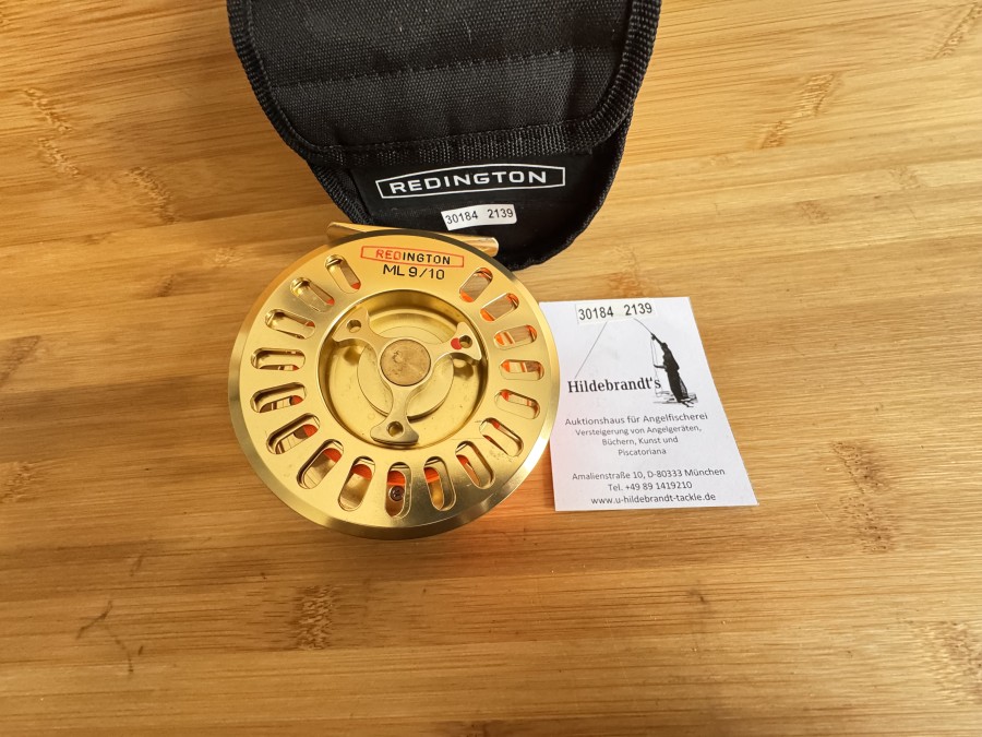 Lachsfliegenrolle, Redington, ML 9/10, gutes Bremssystem, Linkshand, Gewicht 140g, mit Backing, Canvas Rollentasche, minimale Gebrauchsspuren
