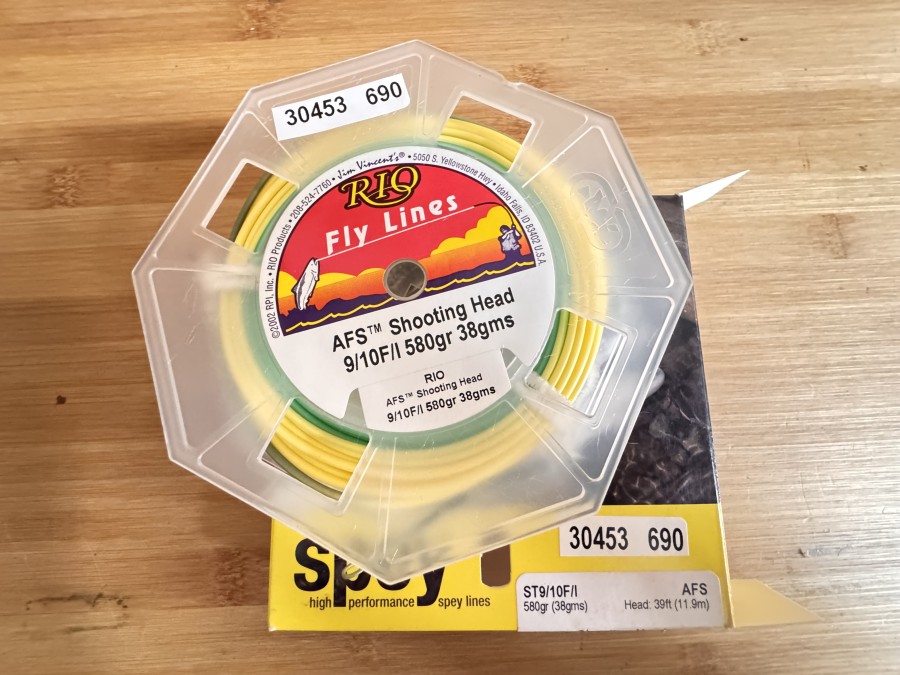 Shooting Head, Rio Fly Lines, AFS, 9/10F/I 580gr 38gms, 11,9m, ungefischt im Karton