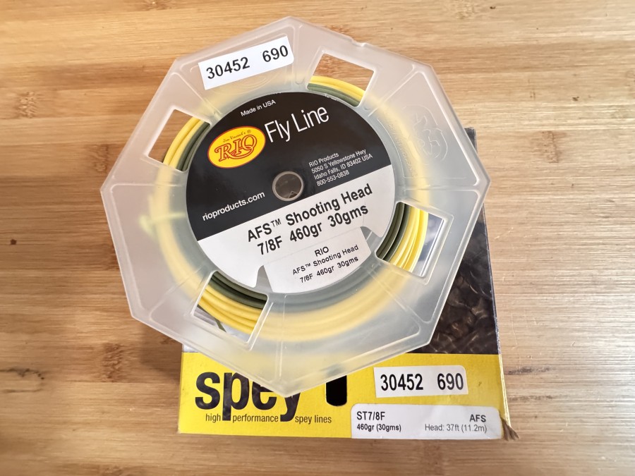 Shooting Head, Rio Fly Lines, AFS, 7/8F 460gr 30gms, 11,2m, ungefischt im Karton