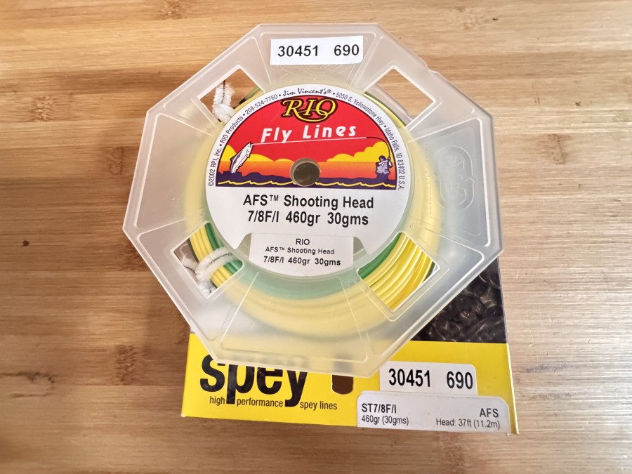 Shooting Head, Rio Fly Lines, AFS, 7/8F/I, 460gr 30gms, 11,2m, ungefischt im Karton