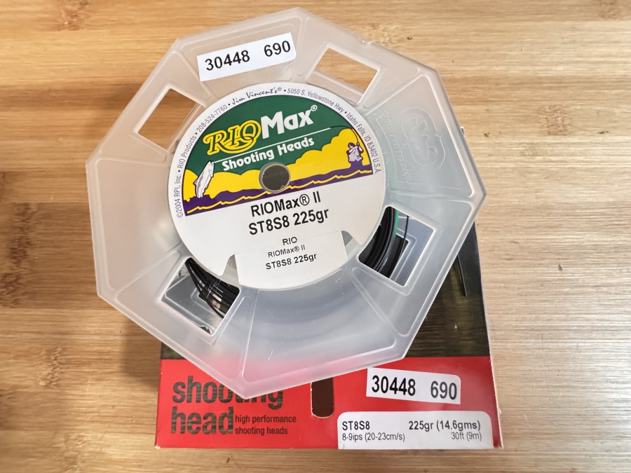 Shooting Head, Rio Max II, ST8S8, 225gr (14,6gms), 9m, ungefischt im Karton
