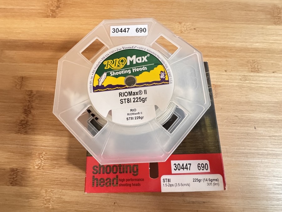 Shooting Head, Rio Max II, ST8I, 225gr (14,6gms), 9m, ungefischt im Karton