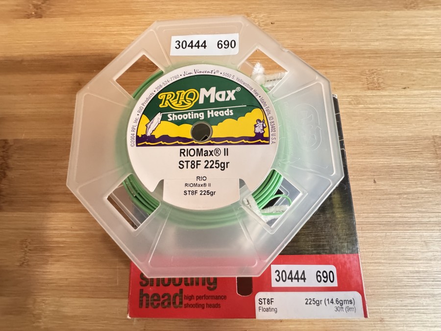 Shooting Head, Rio Max II, ST8F Floating, 225gr (14,6gms), 9m, ungefischt im Karton